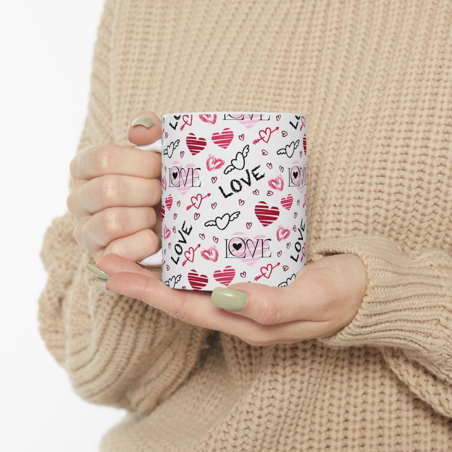 Love & Heart Ceramic Mug
