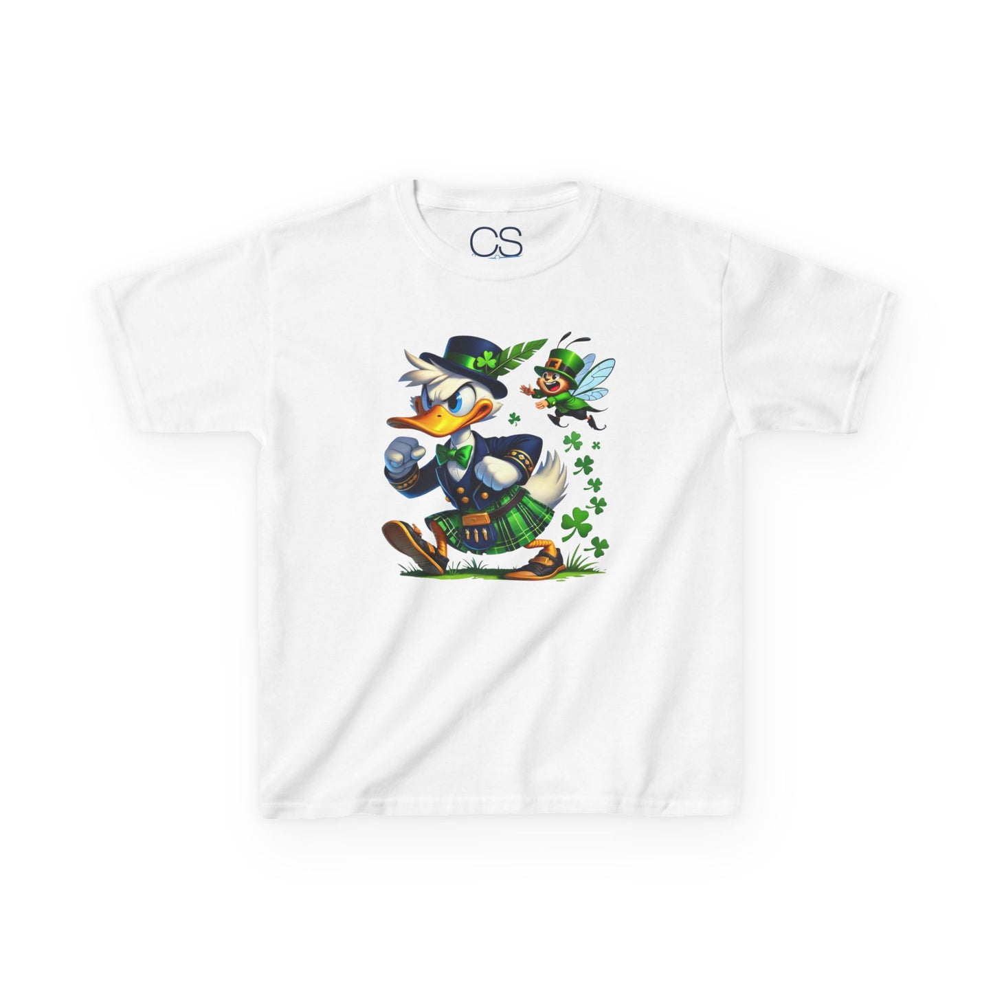 Disney Donald Duck St. Patrick's Day Kids Heavy Cotton T-Shirt