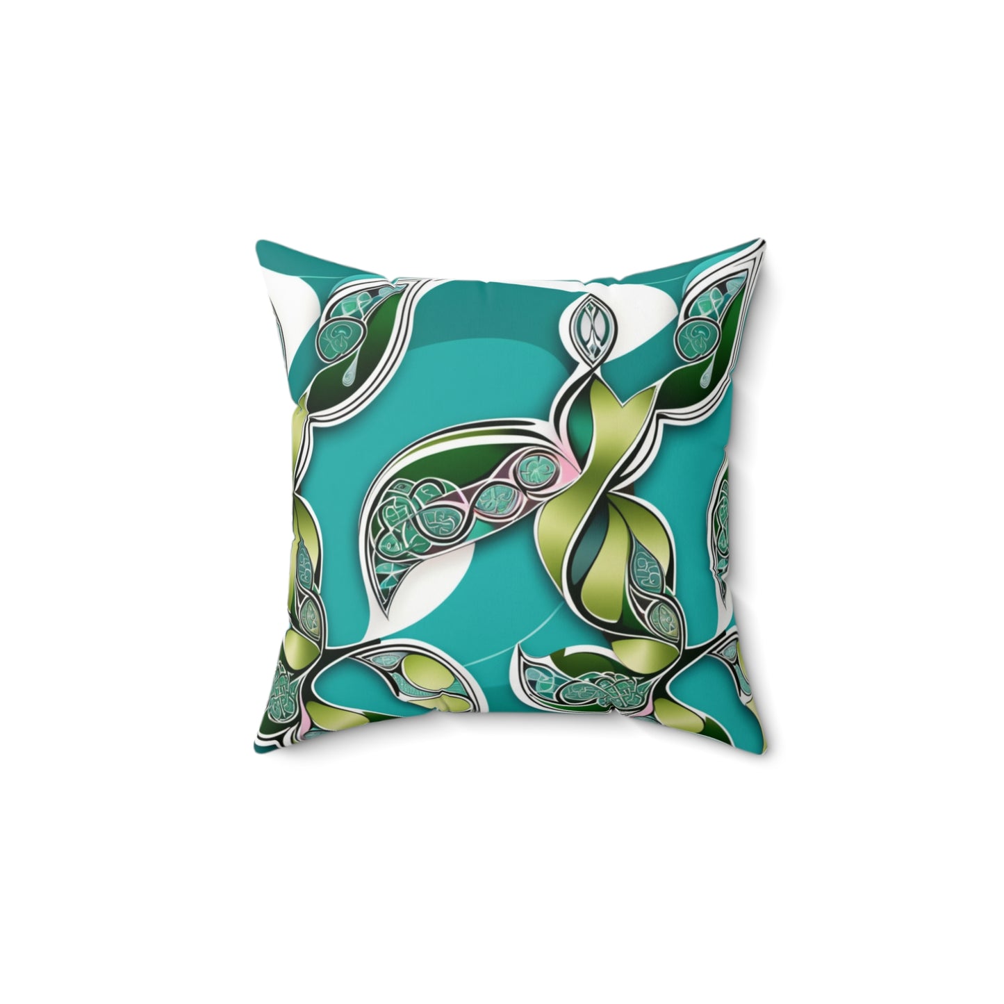 Celtic Knot Shamrock Pillow - St. Patrick's Day Decor