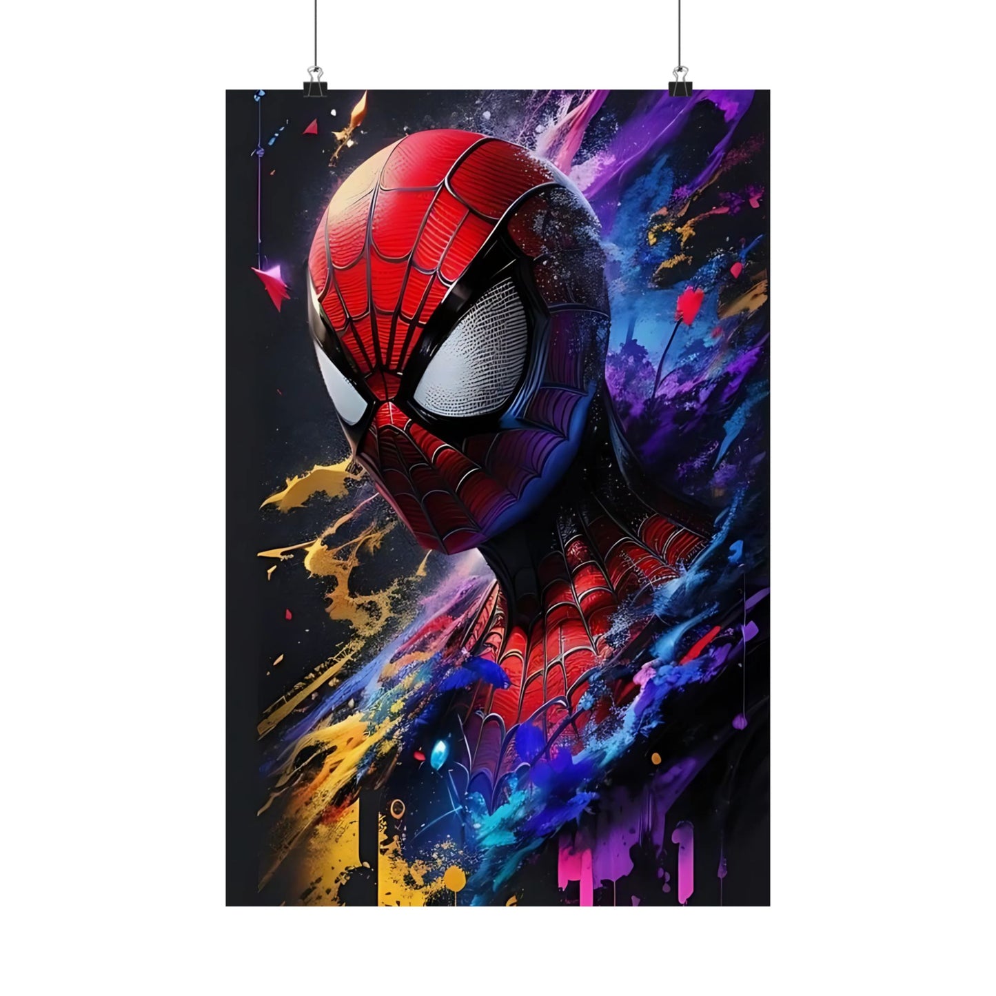 Spider-Hero Cosmic Art Poster