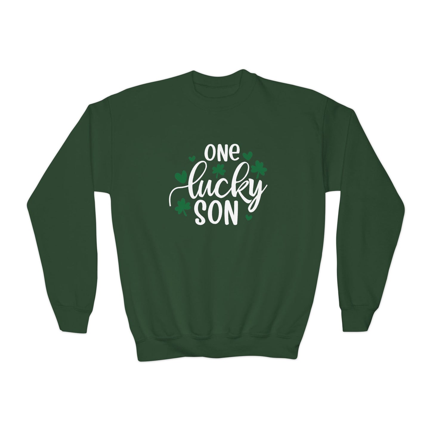 Personalized One Lucky Son St. Patrick's Day Kids Sweatshirt - With Bundle