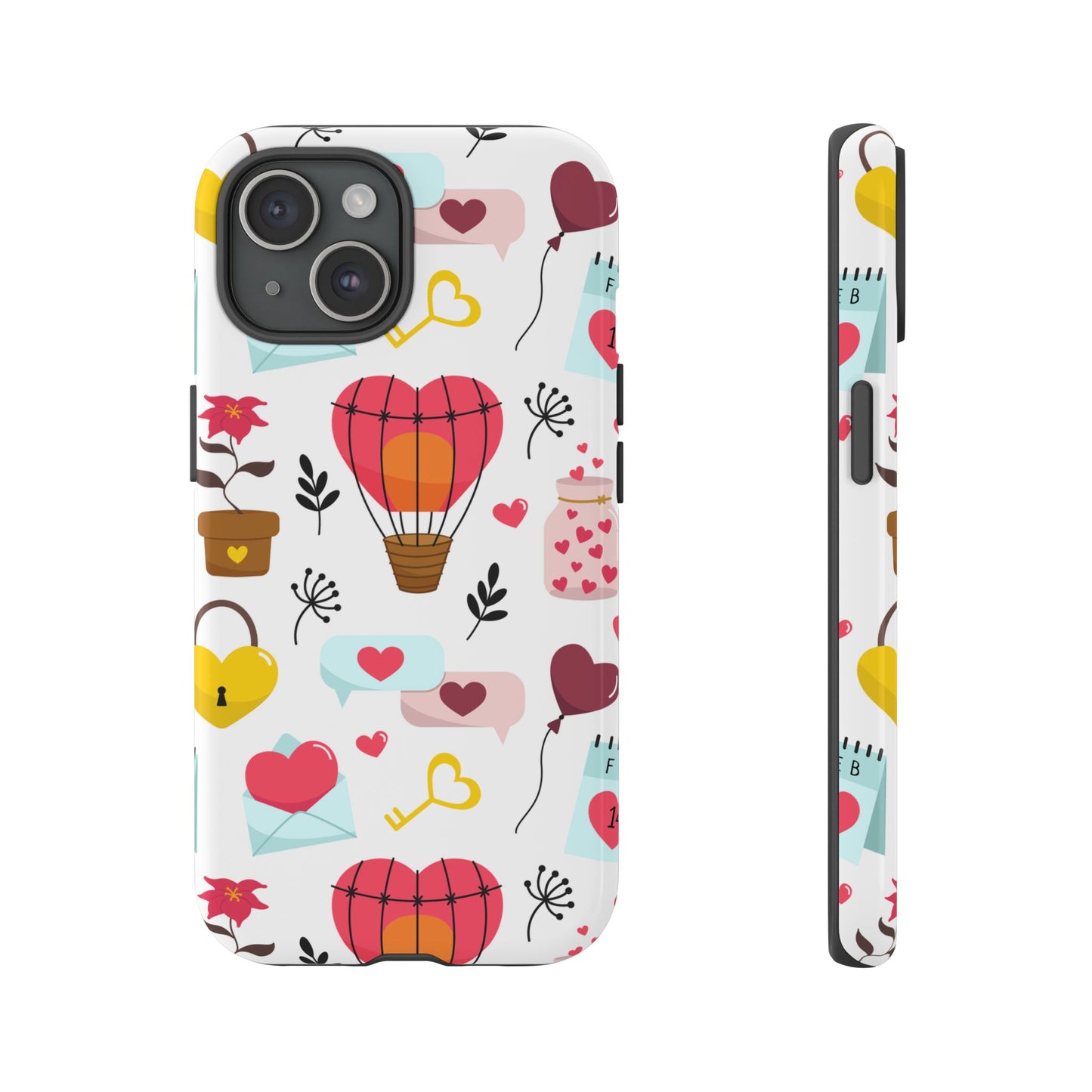 Valentine's Day Heart-Themed Durable Phone Case
