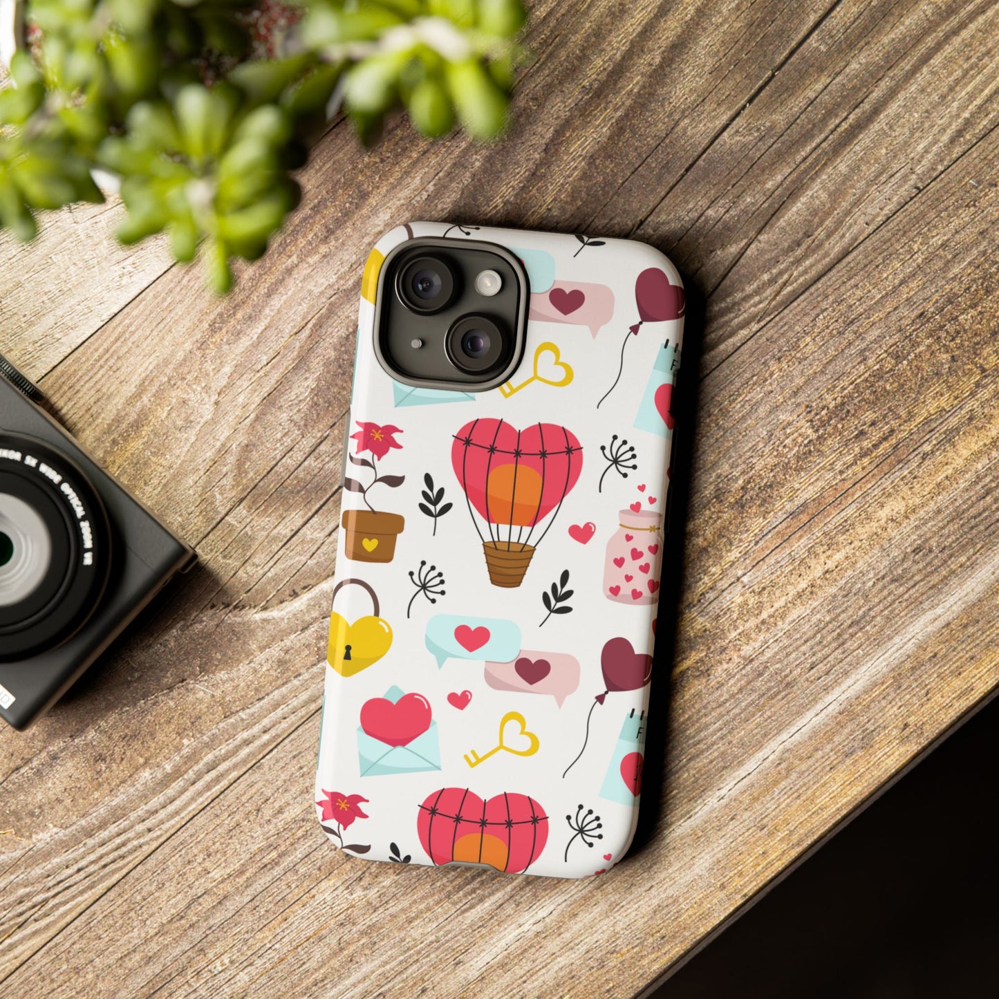 Valentine's Day Heart-Themed Durable Phone Case