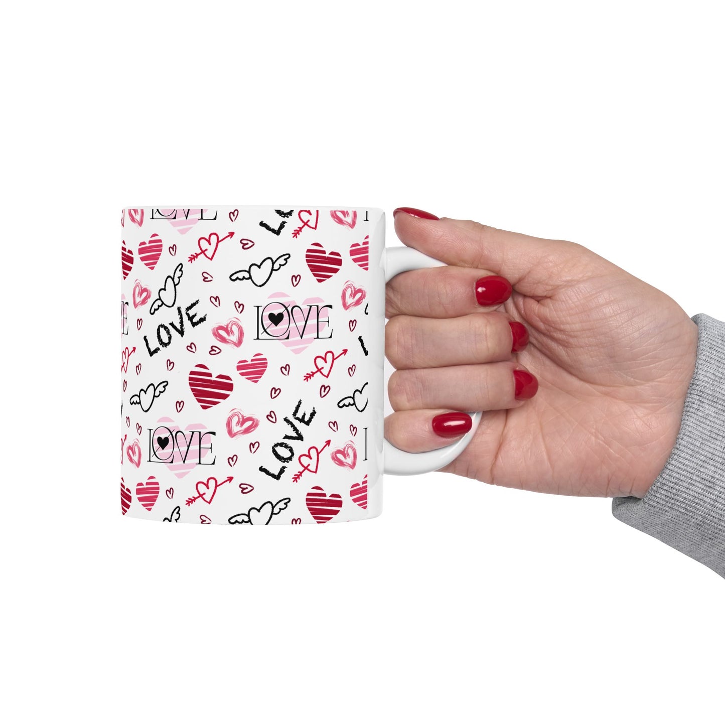 Love & Heart Ceramic Mug