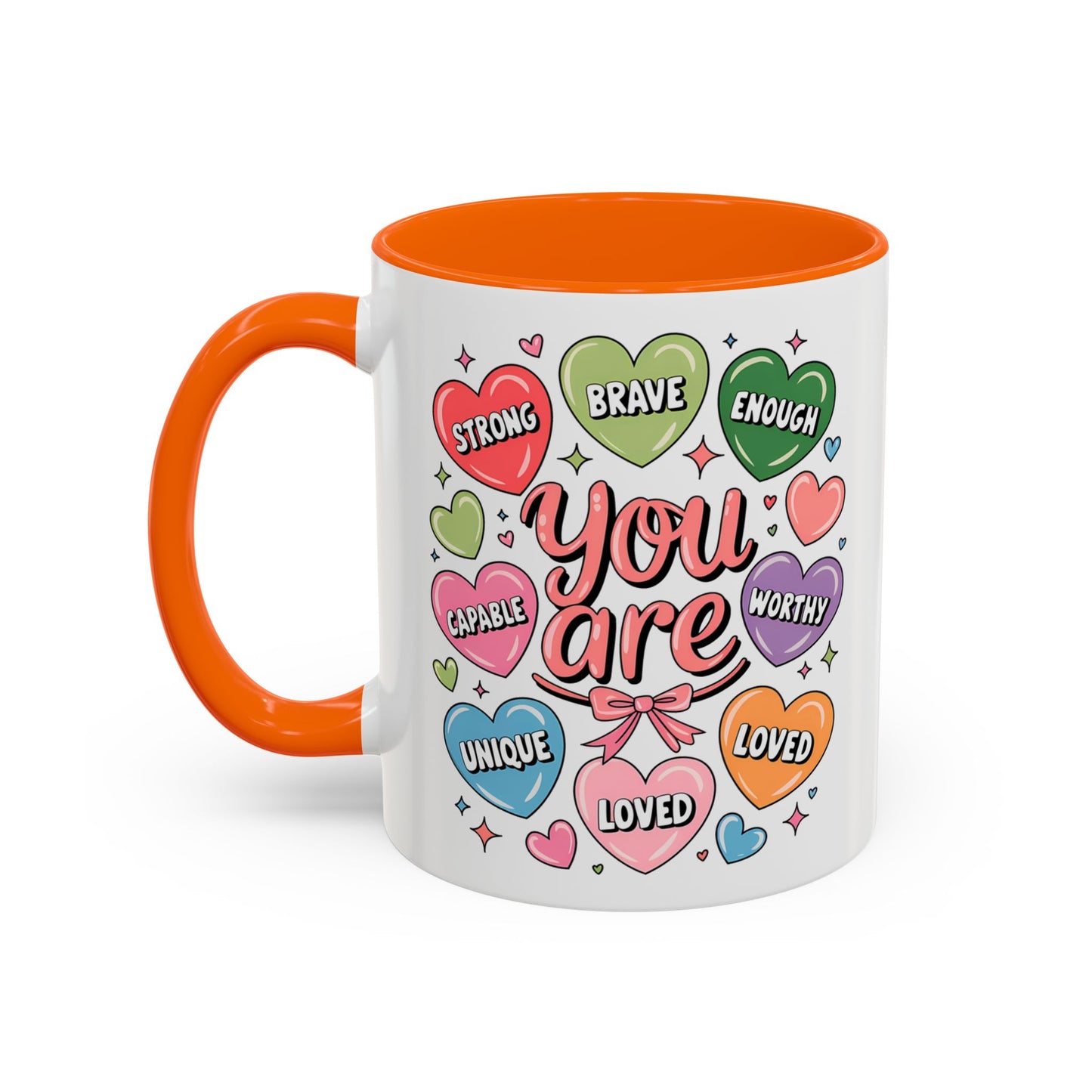 Custom "You Are Loved" Valentine's Day Color Mug with Personalized Name