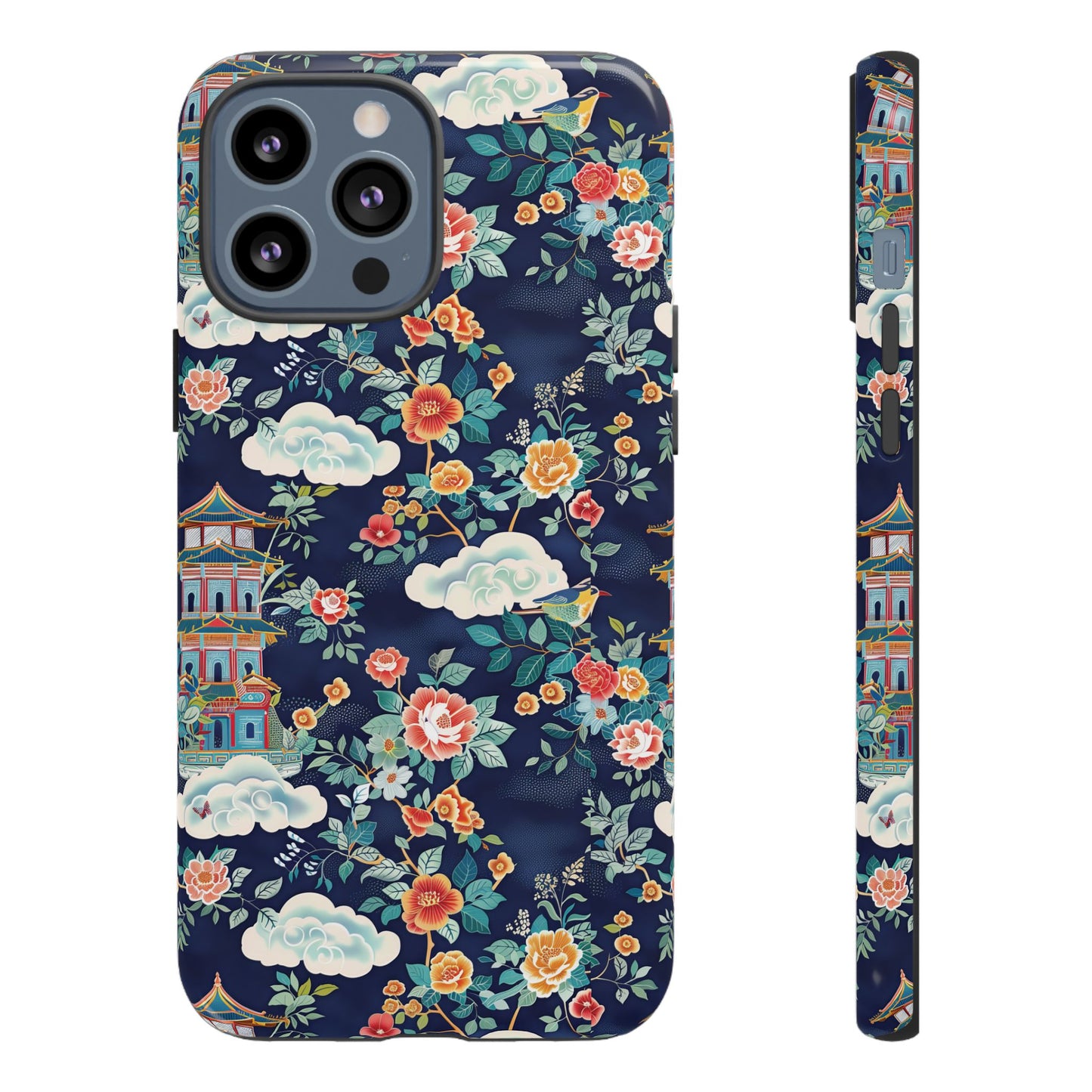 Enchanting Chinoiserie-Inspired Durable Phone Case