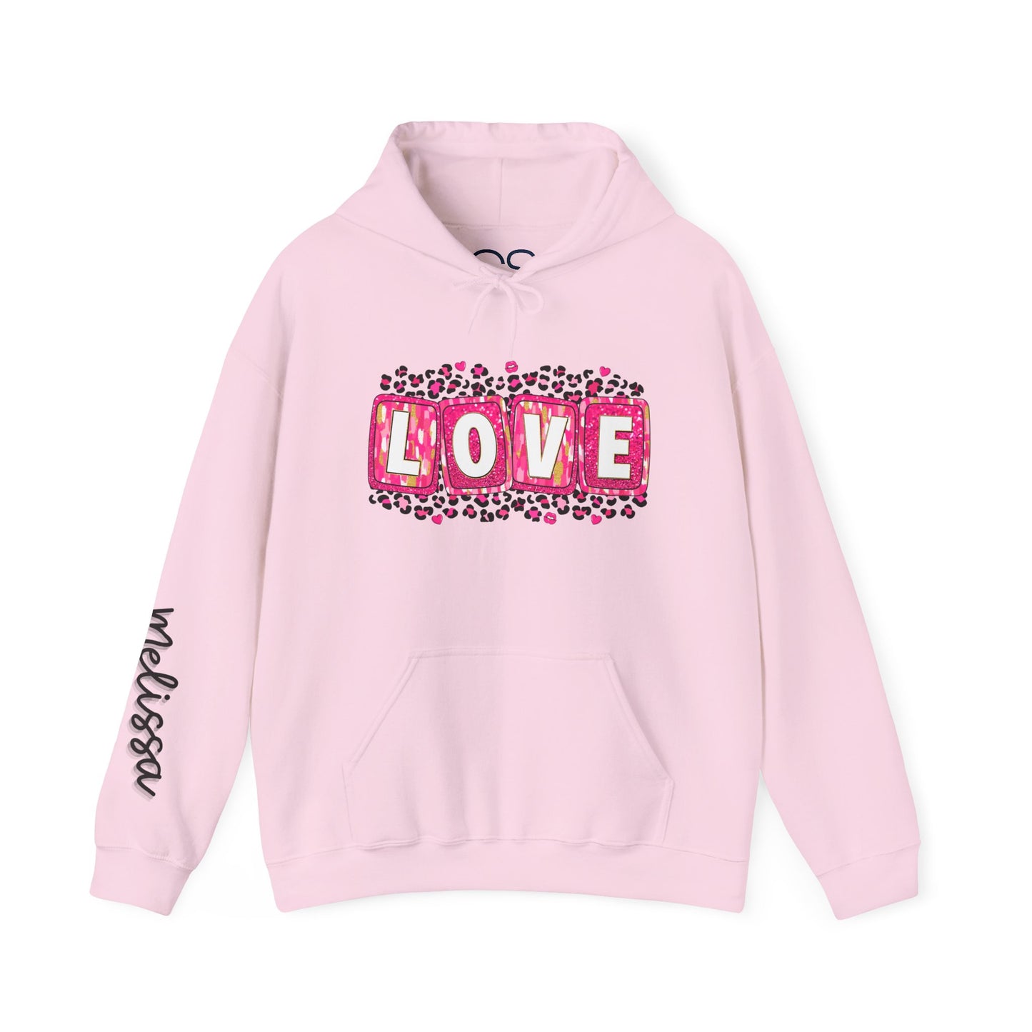 Personalized Love-Themed Hooded Sweatshirt