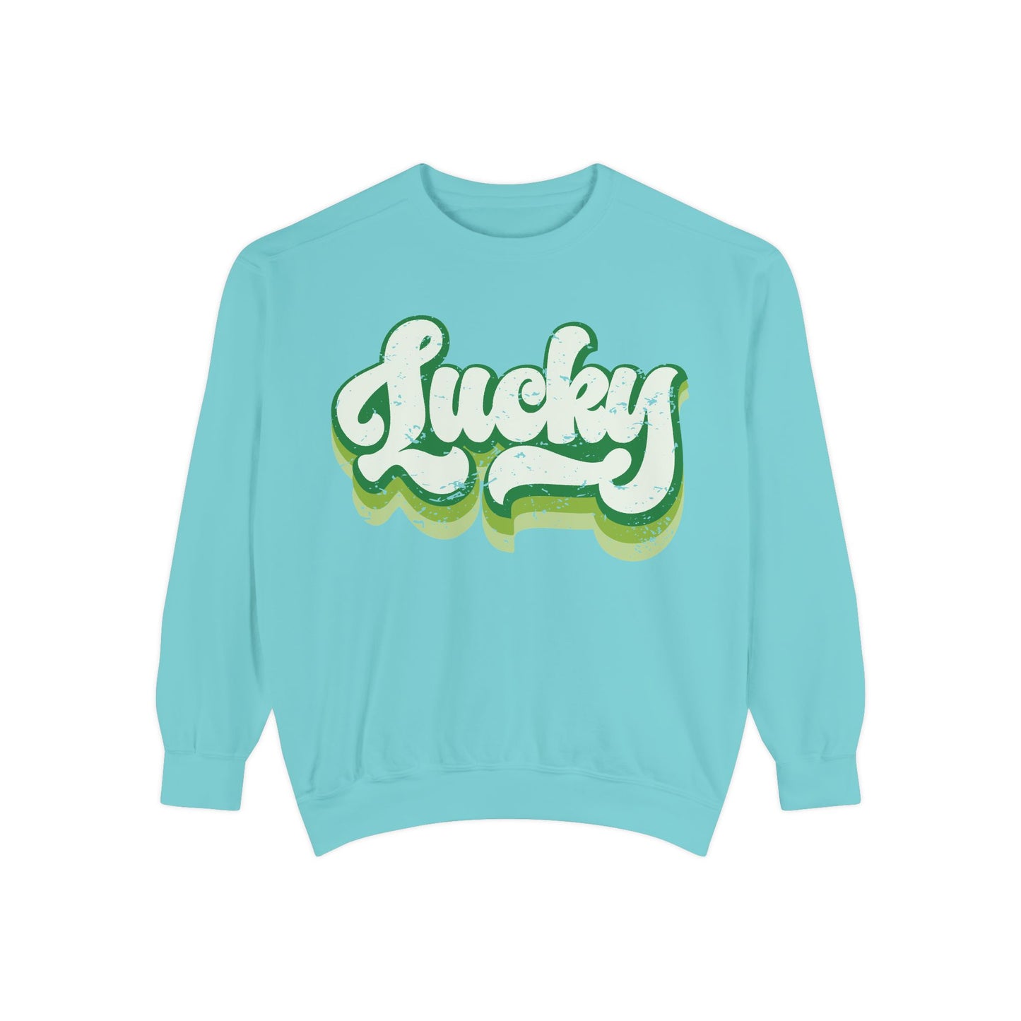 Retro Lucky Shamrock Sweatshirt - St. Patrick's Day Apparel