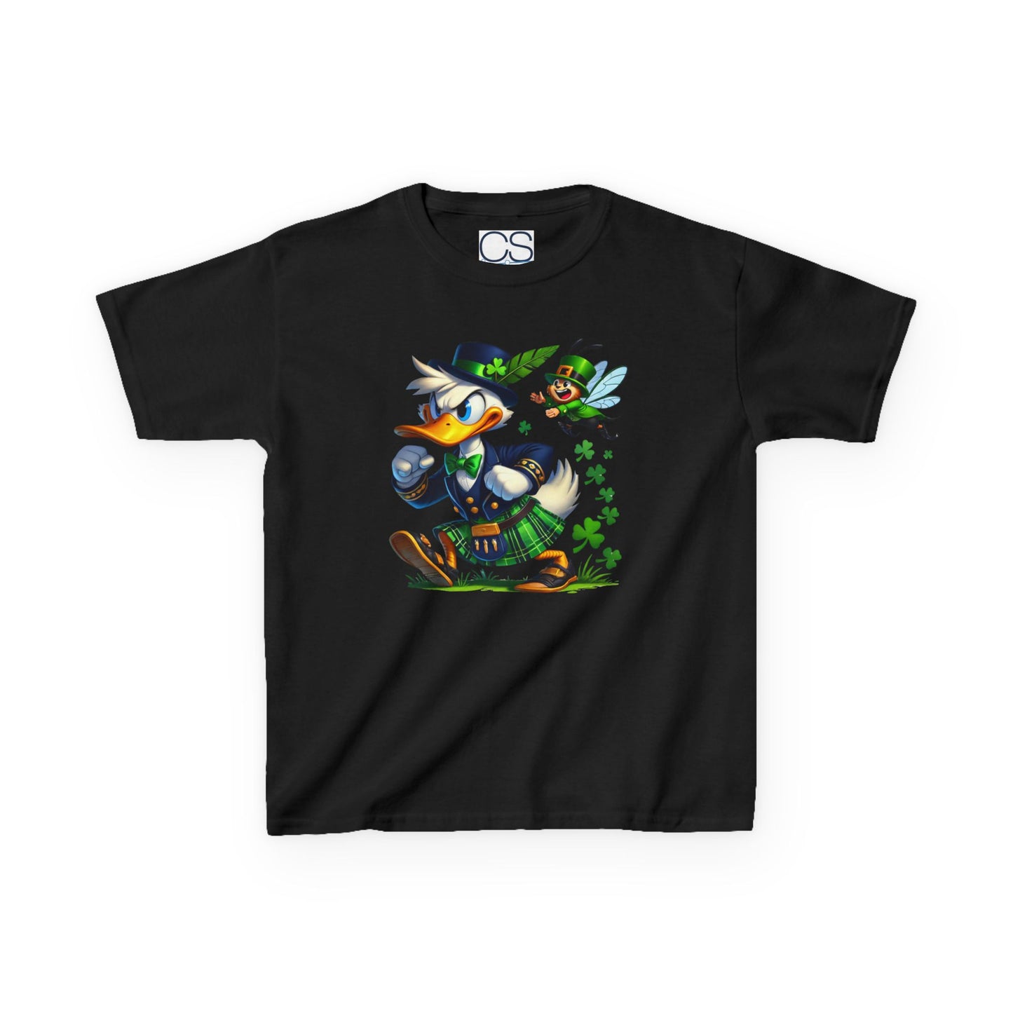 Disney Donald Duck St. Patrick's Day Kids Heavy Cotton T-Shirt