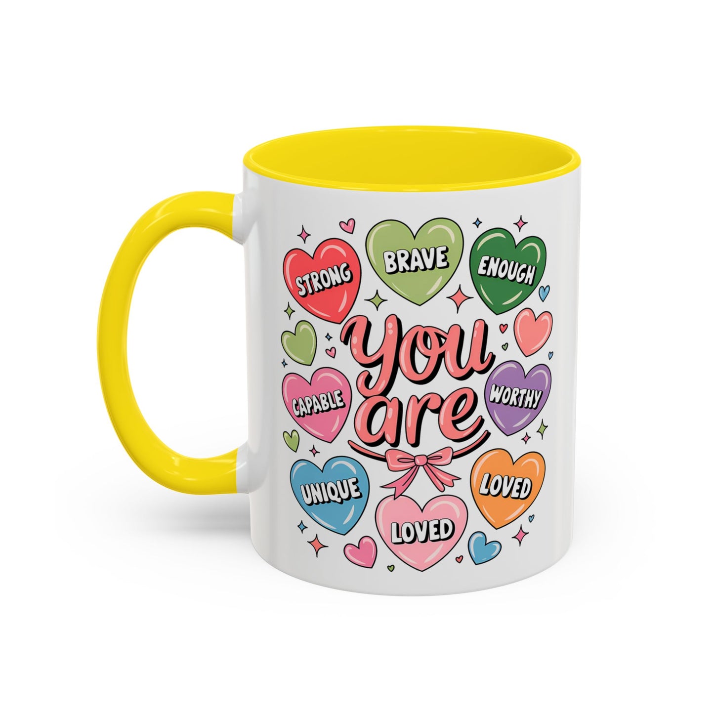 Custom "You Are Loved" Valentine's Day Color Mug with Personalized Name