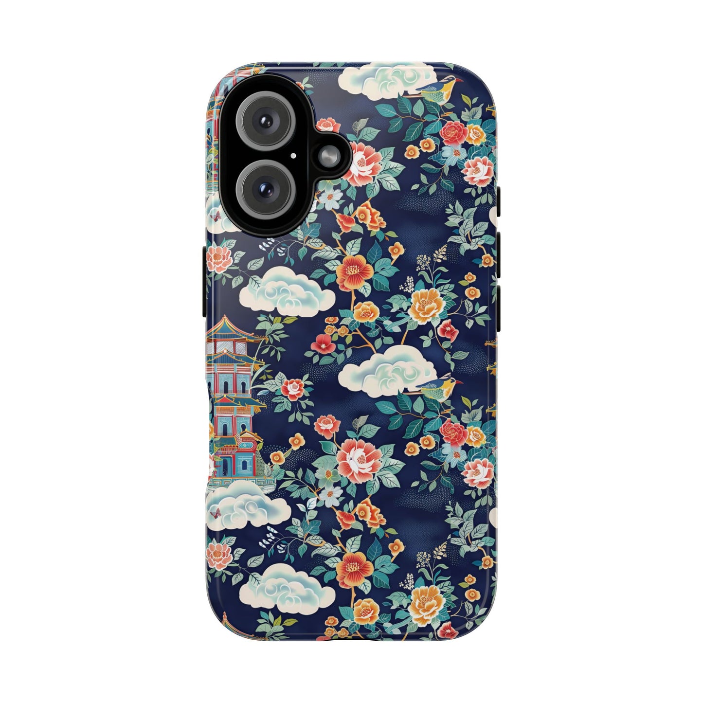 Enchanting Chinoiserie-Inspired Durable Phone Case