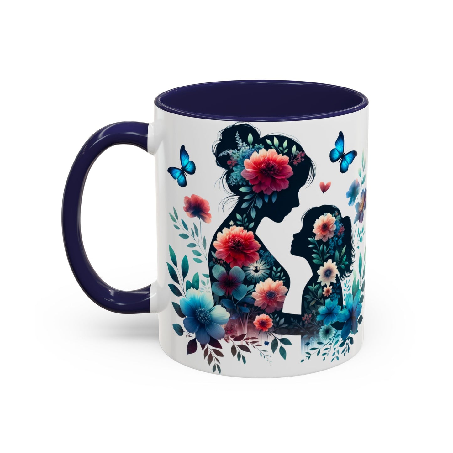 Mother & Child Floral Art Mug