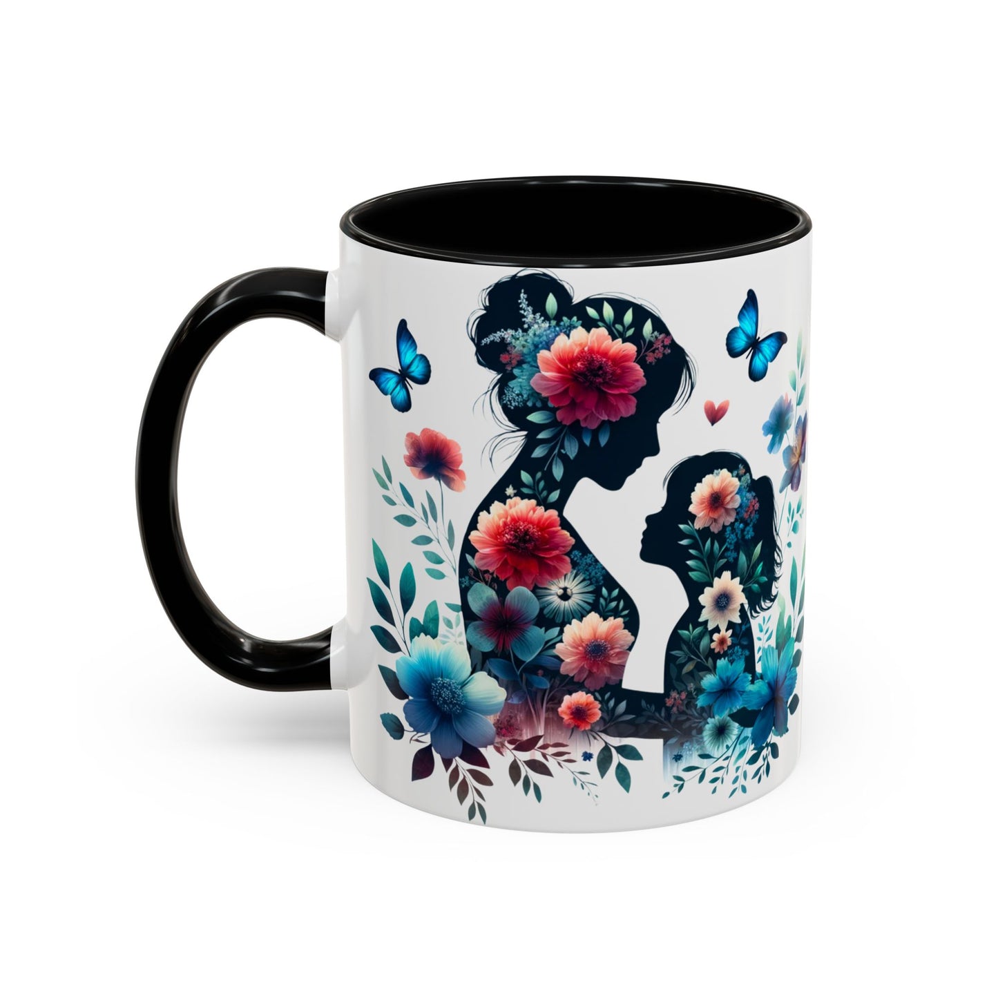 Mother & Child Floral Art Mug