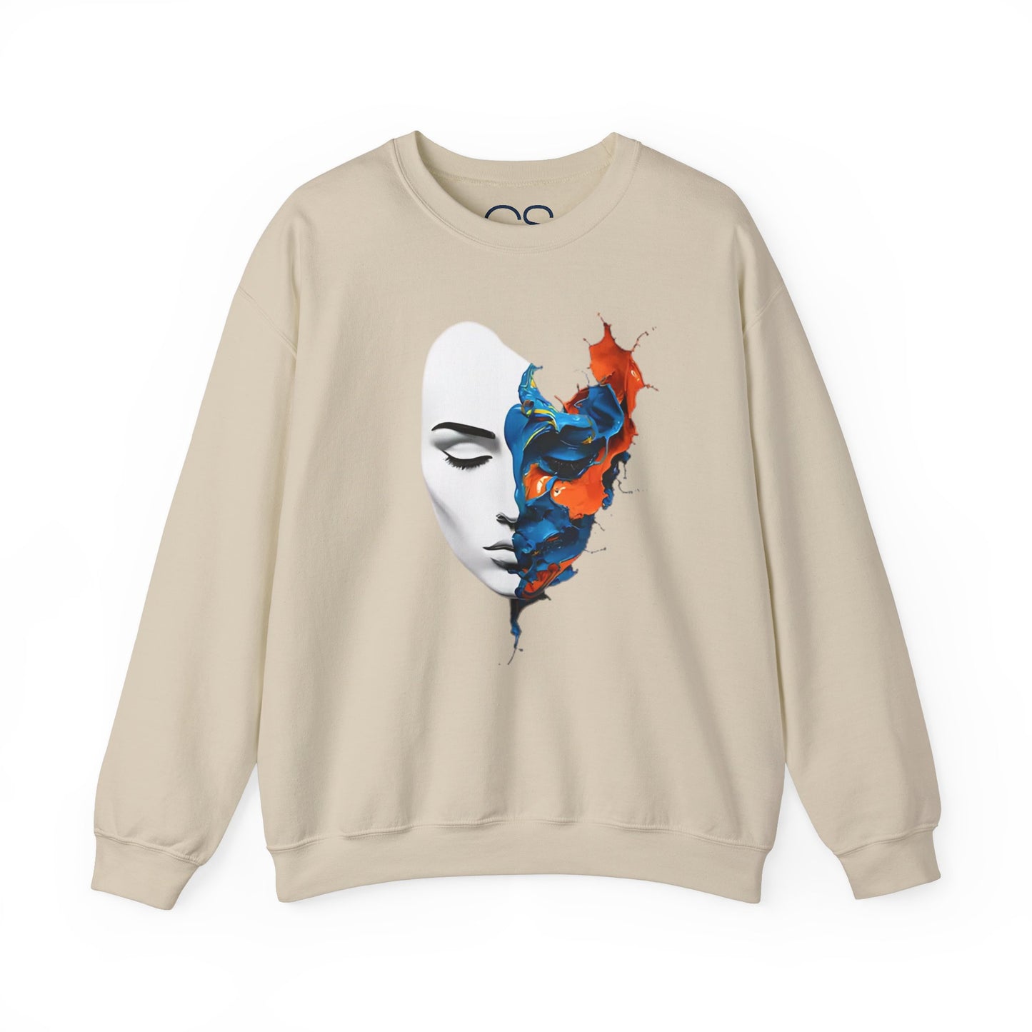 Abstract Art Face Crewneck Sweatshirt