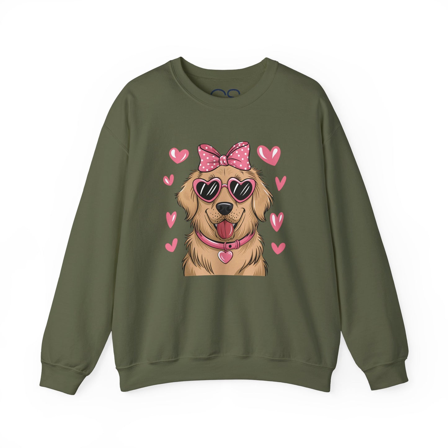 Valentine's Day Dog Crewneck Sweatshirt