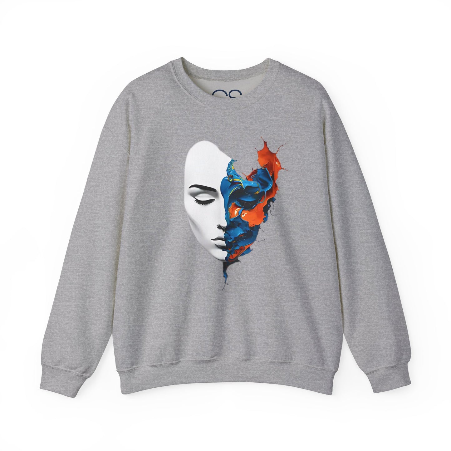 Abstract Art Face Crewneck Sweatshirt