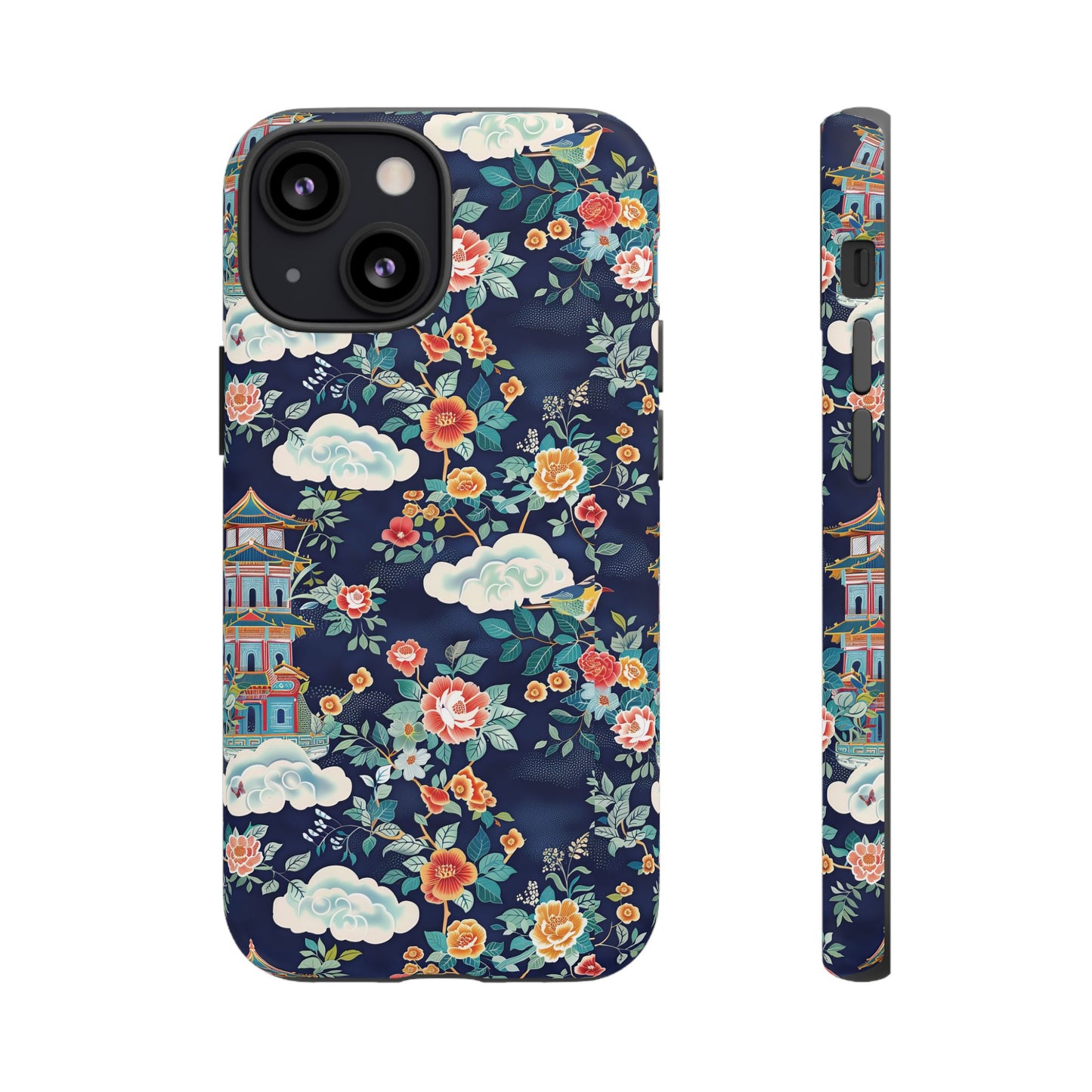 Enchanting Chinoiserie-Inspired Durable Phone Case