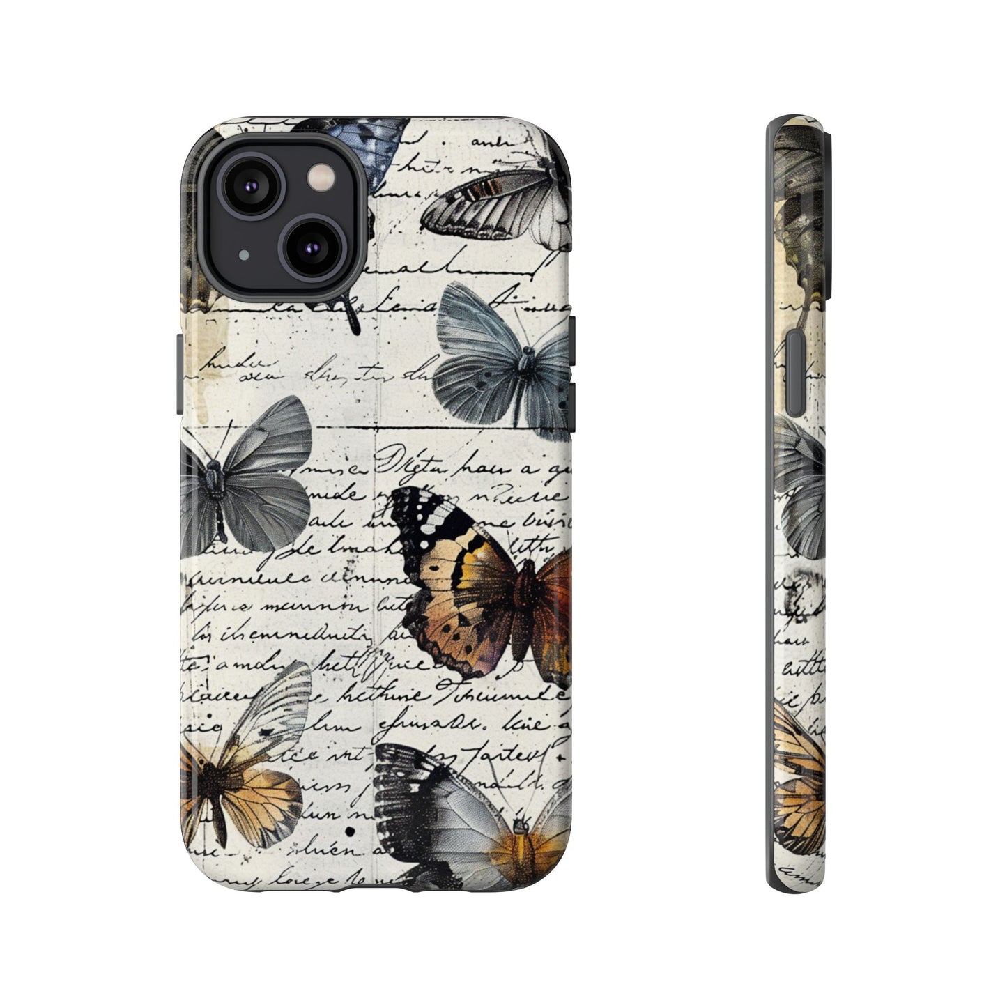 Vintage Butterfly Collage Durable Phone Case
