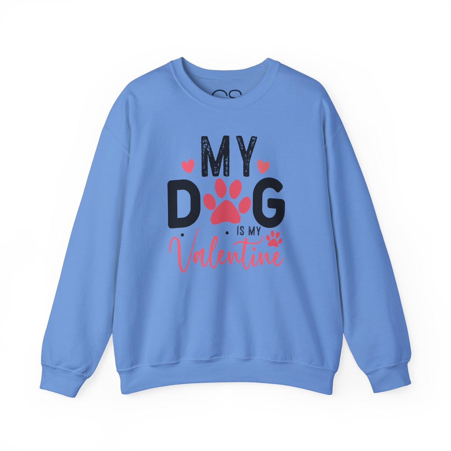 Cozy My Dog Is My Valentine Crewneck Sweatshirt