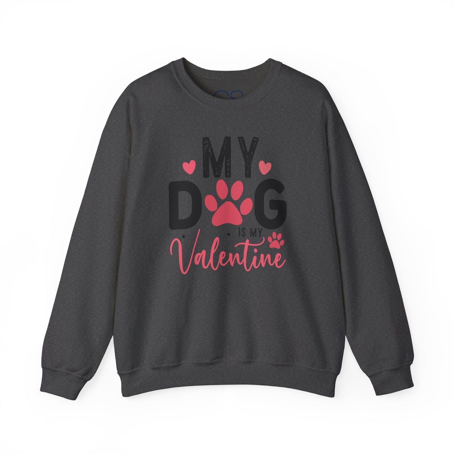 Cozy My Dog Is My Valentine Crewneck Sweatshirt