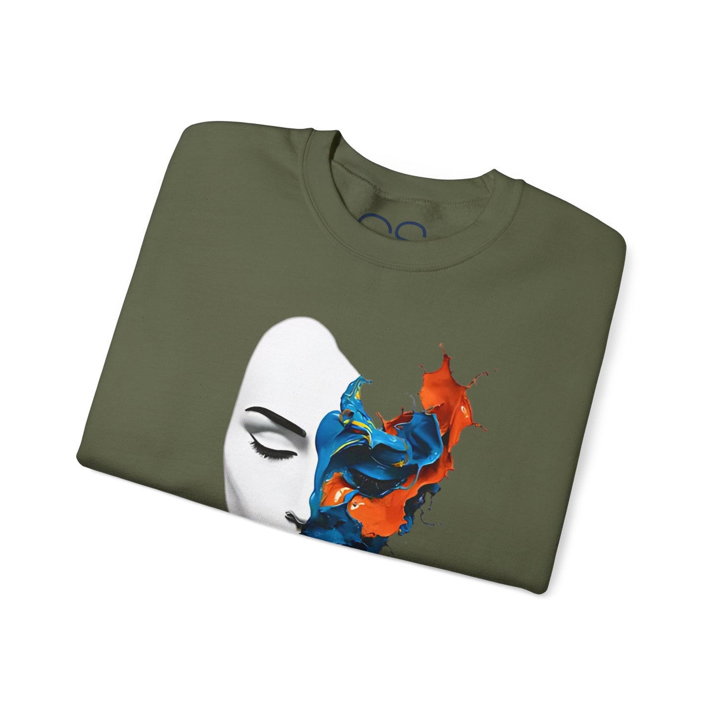 Abstract Art Face Crewneck Sweatshirt