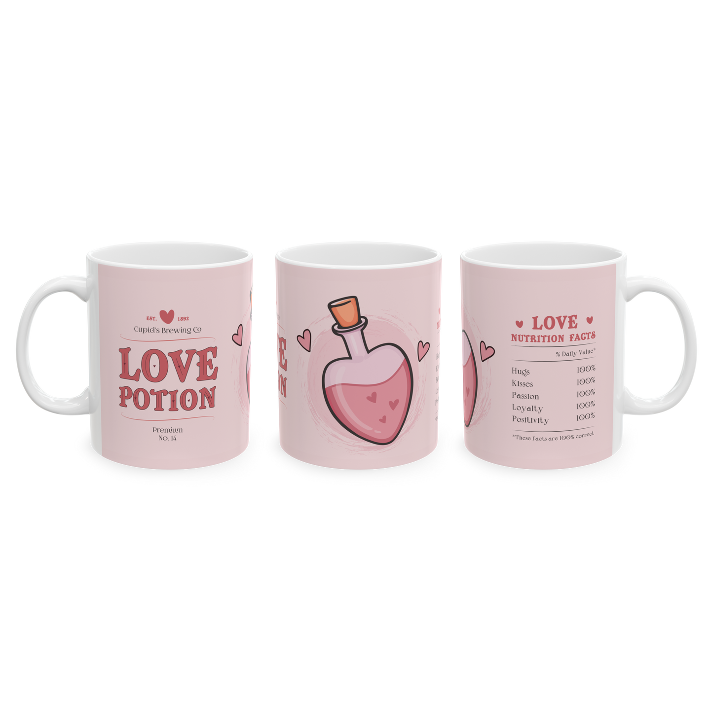 Love Potion Valentine's Day Mug with Adorable Design
