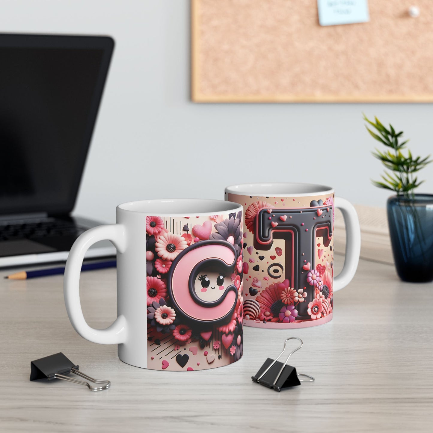 Personalized Valentine's Day Mug with Couple's Initials