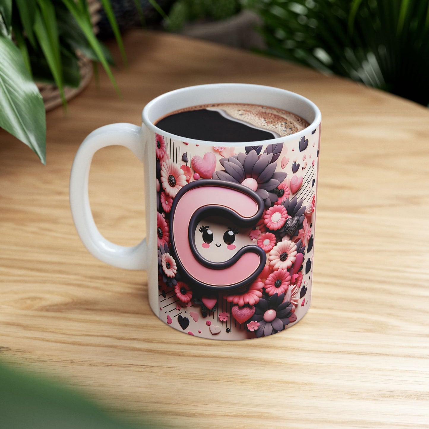 Personalized Valentine's Day Mug with Couple's Initials