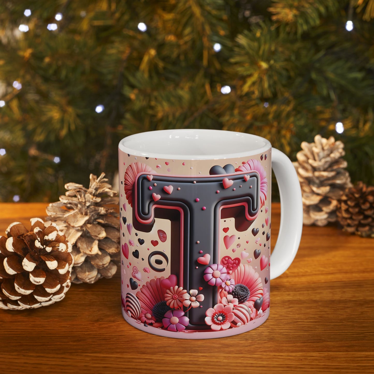 Personalized Valentine's Day Mug with Couple's Initials