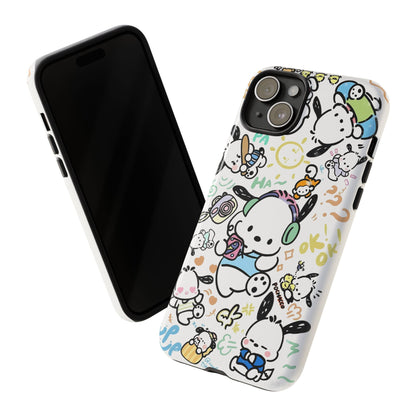 Cute Pochacco-Themed Durable Phone Case