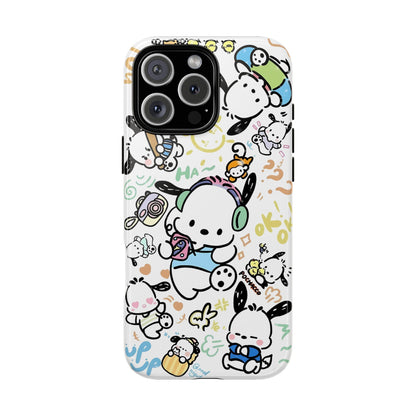 Cute Pochacco-Themed Durable Phone Case