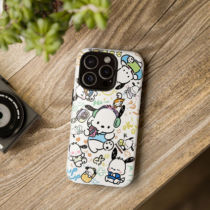 Cute Pochacco-Themed Durable Phone Case