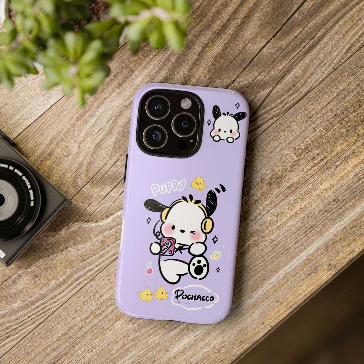 Pochacco Patterned Durable Phone Case