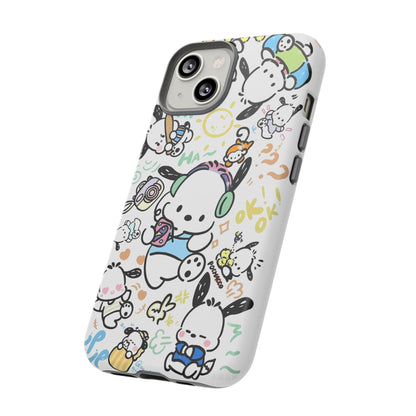 Cute Pochacco-Themed Durable Phone Case