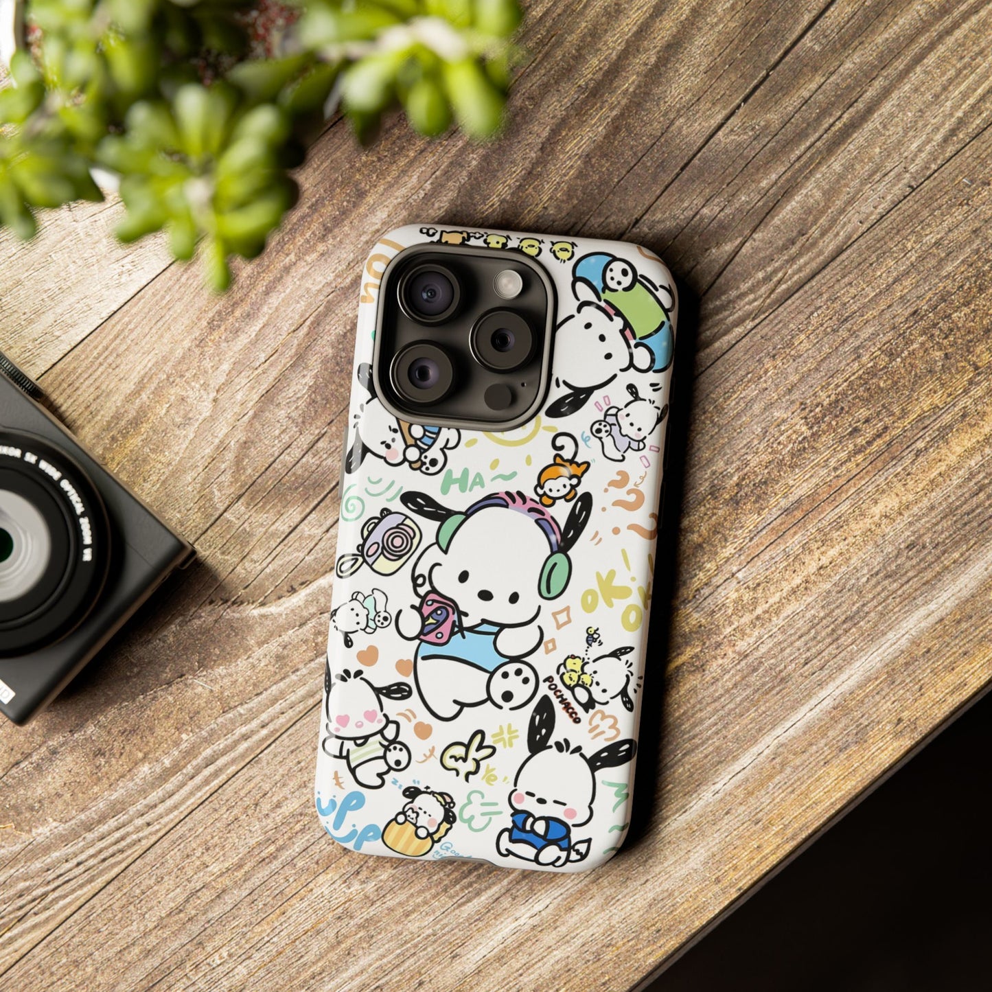 Cute Pochacco-Themed Durable Phone Case