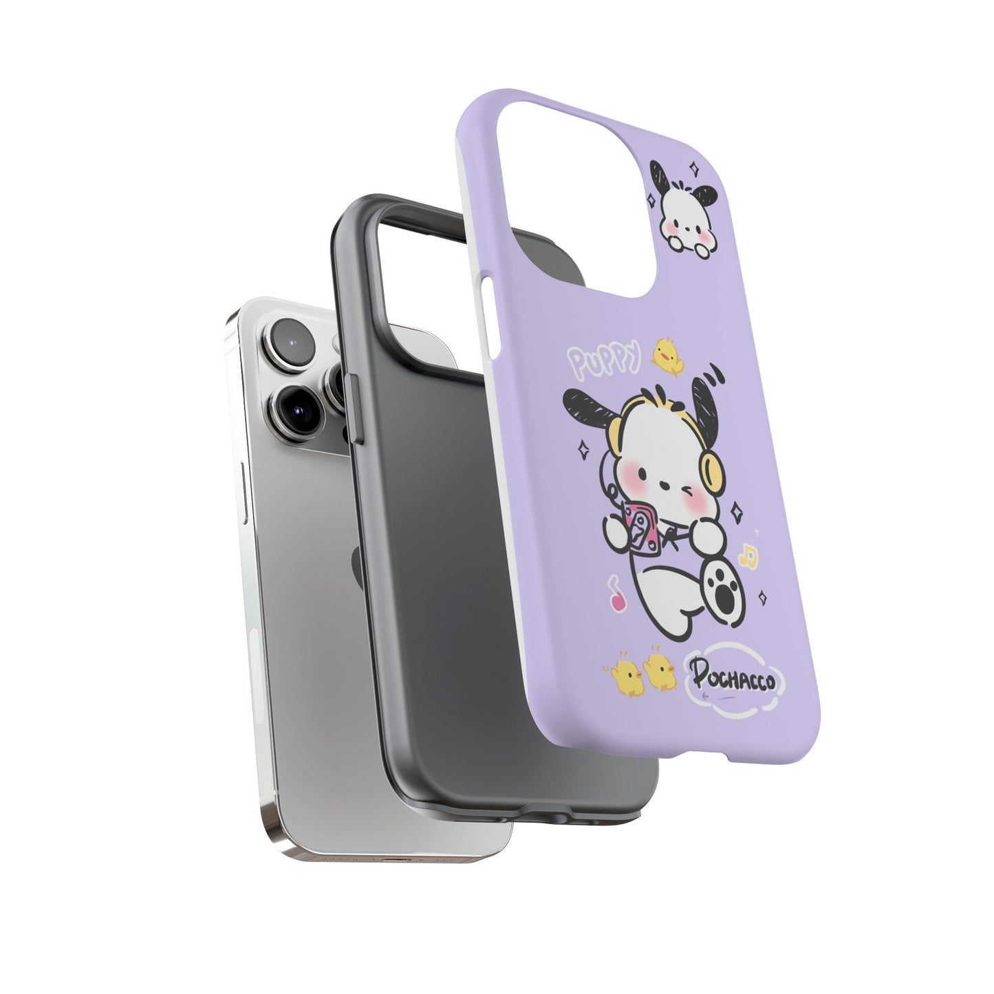 Pochacco Patterned Durable Phone Case