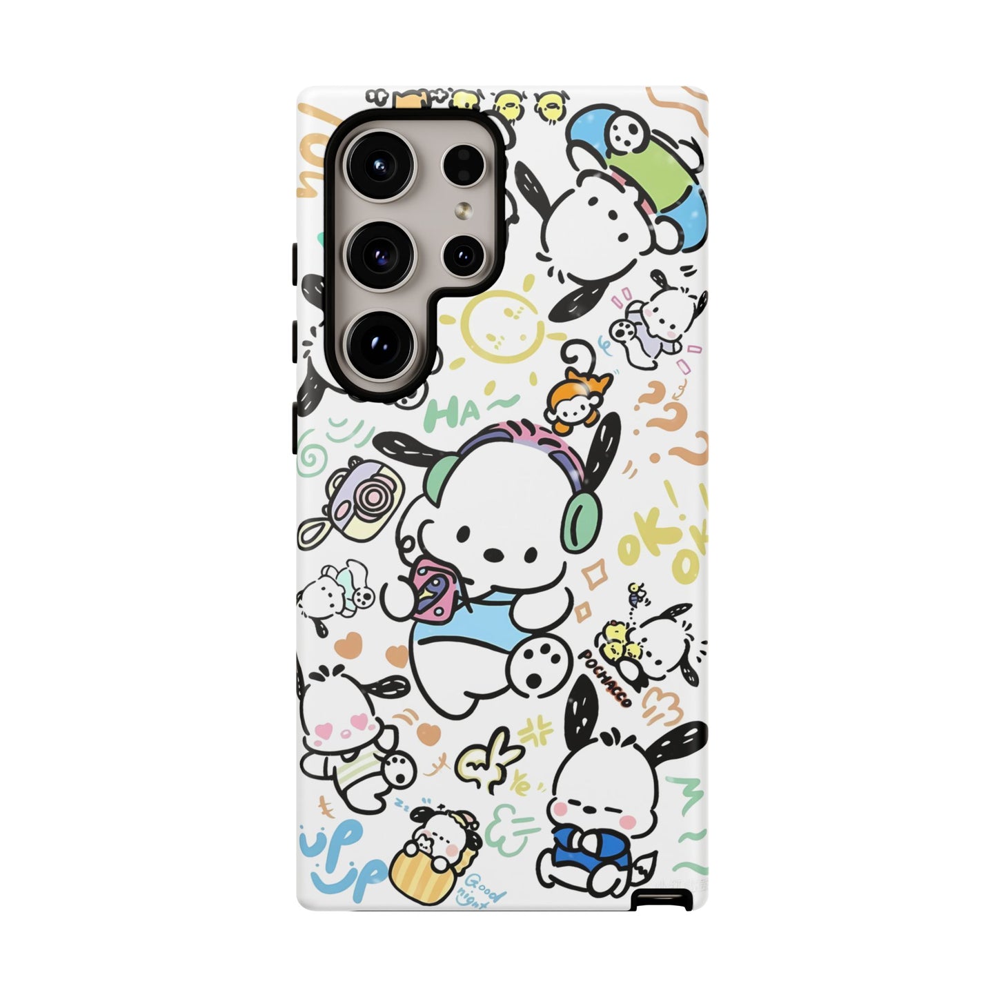 Cute Pochacco-Themed Durable Phone Case