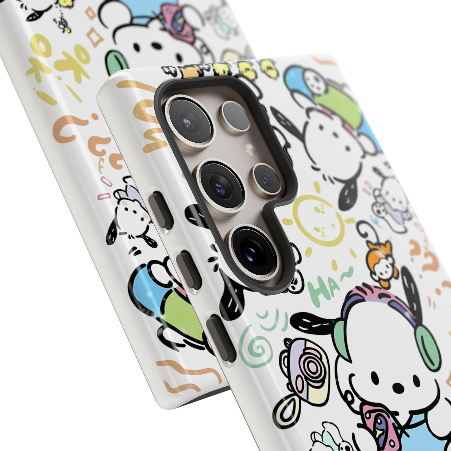 Cute Pochacco-Themed Durable Phone Case