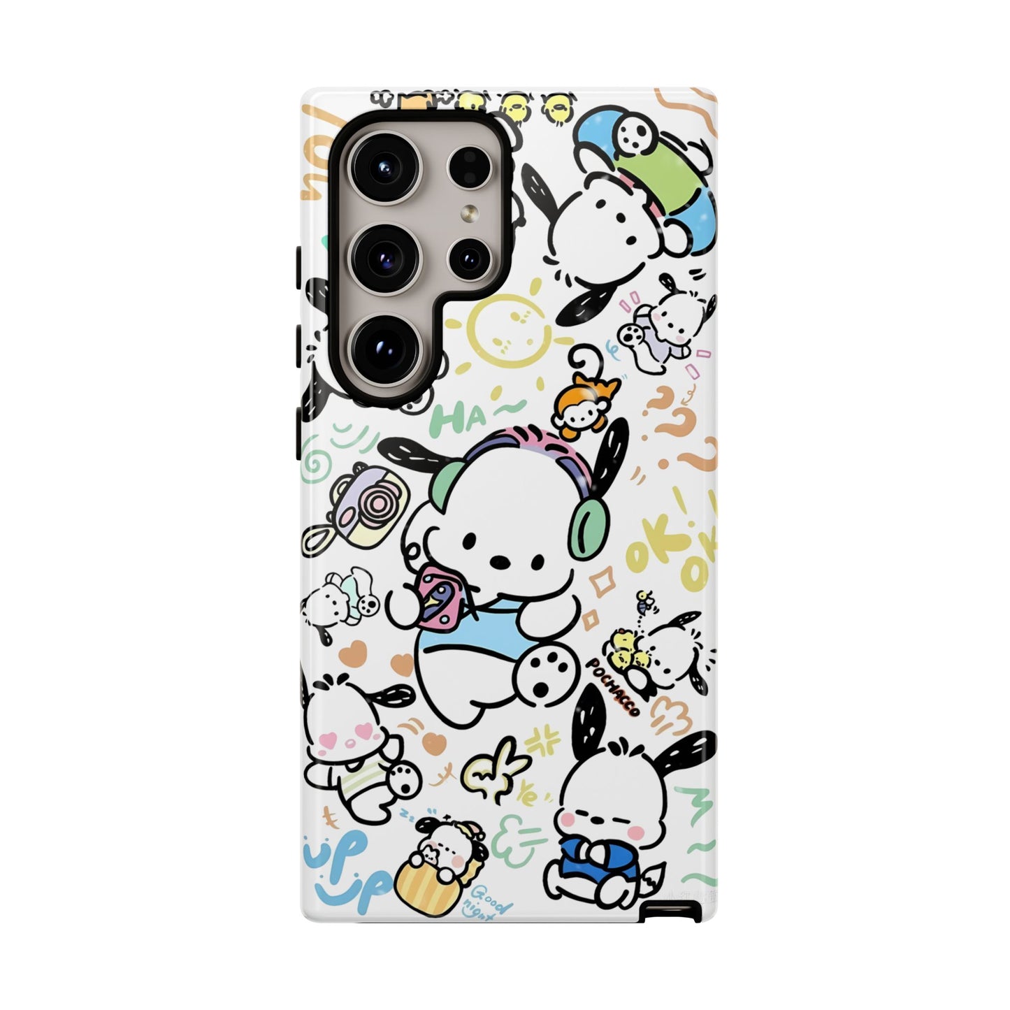 Cute Pochacco-Themed Durable Phone Case