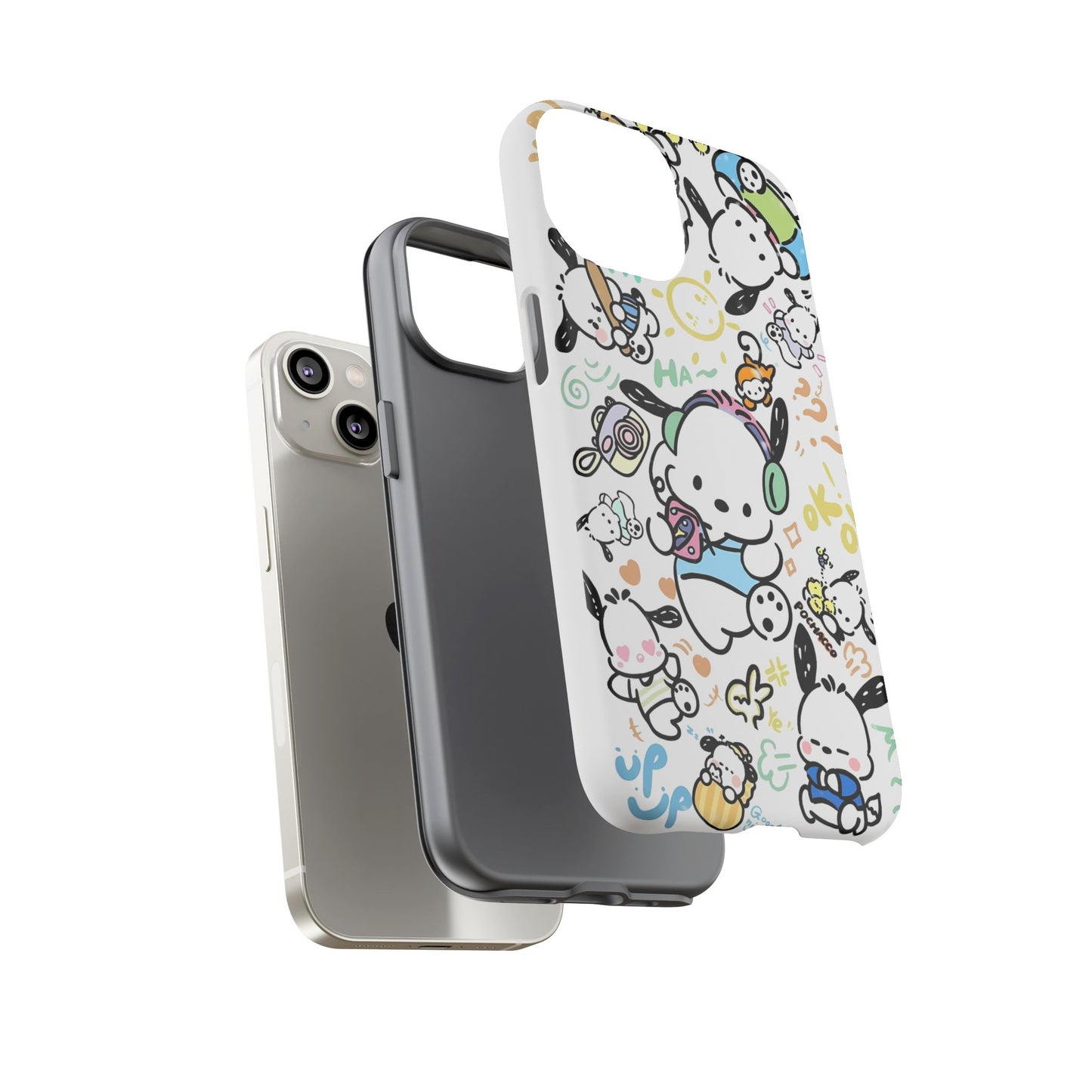 Cute Pochacco-Themed Durable Phone Case