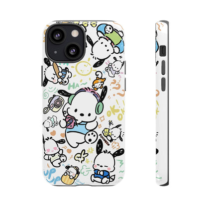 Cute Pochacco-Themed Durable Phone Case