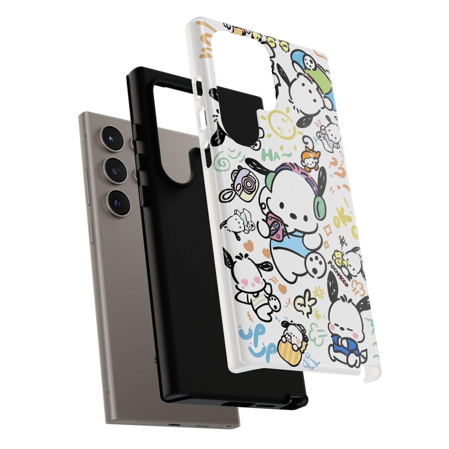 Cute Pochacco-Themed Durable Phone Case