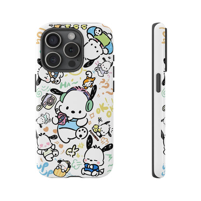 Cute Pochacco-Themed Durable Phone Case