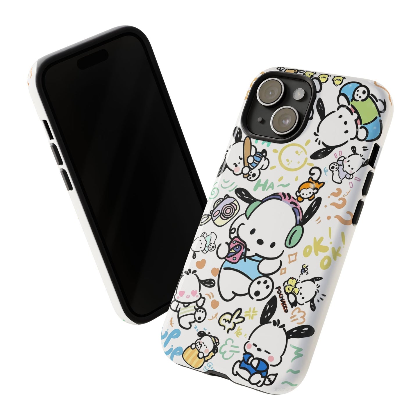 Cute Pochacco-Themed Durable Phone Case