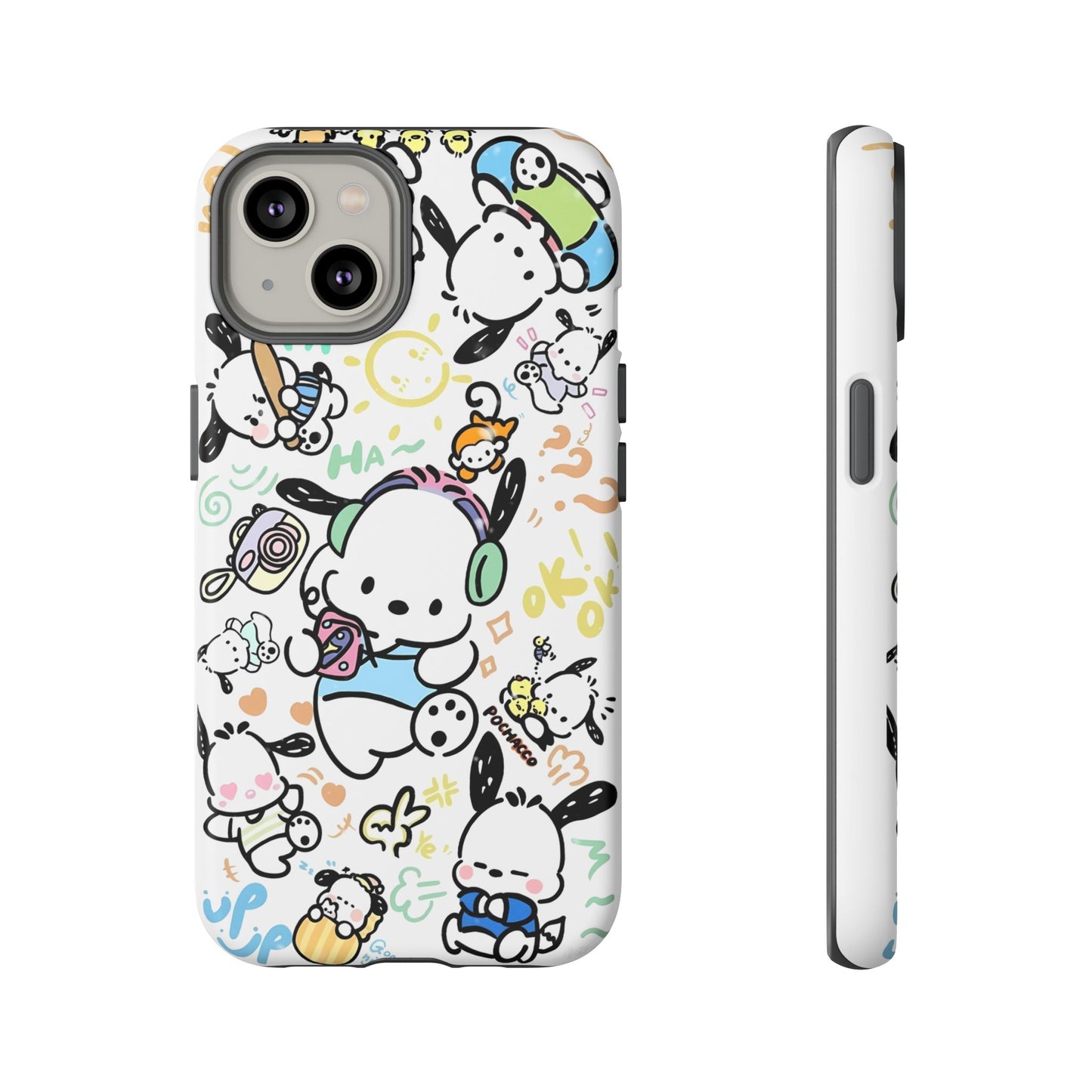 Cute Pochacco-Themed Durable Phone Case