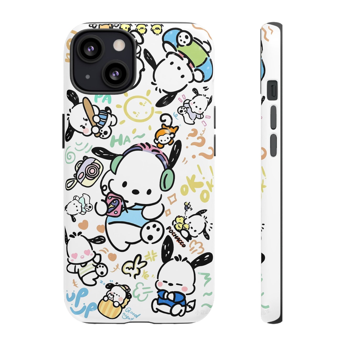 Cute Pochacco-Themed Durable Phone Case