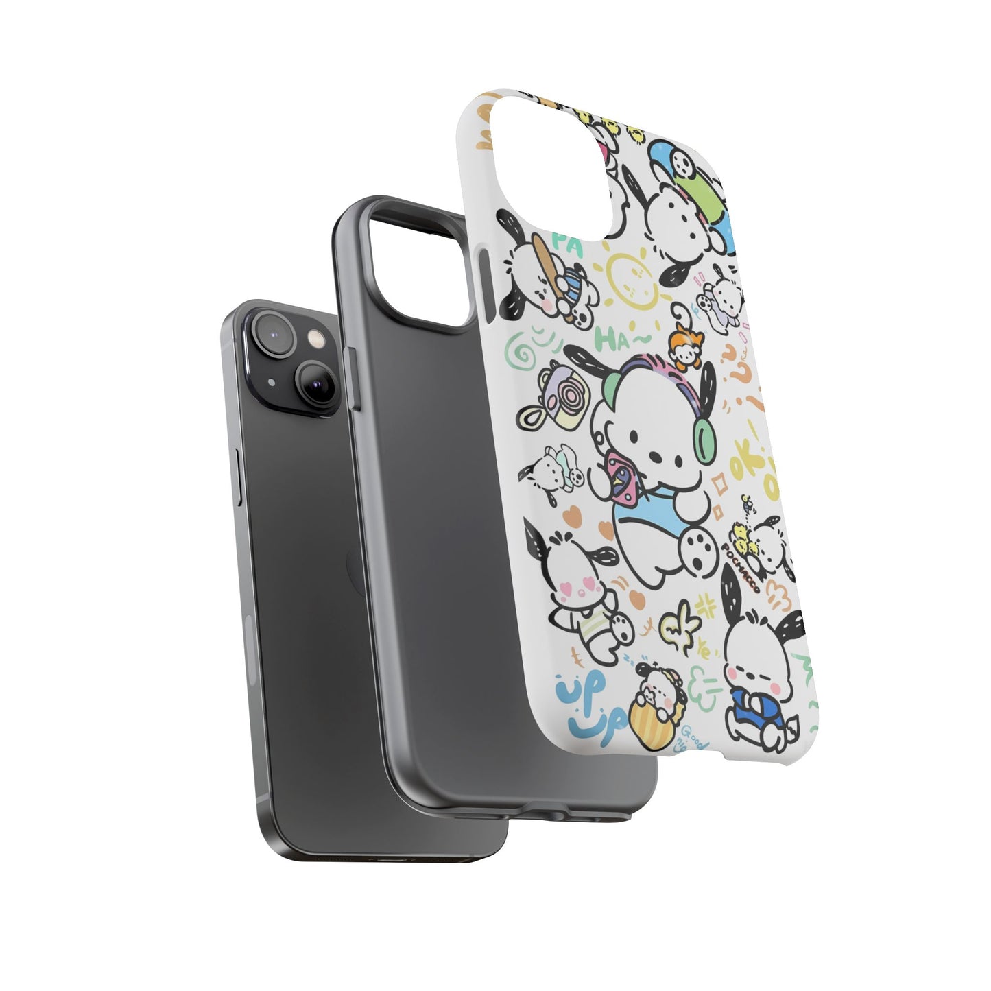 Cute Pochacco-Themed Durable Phone Case