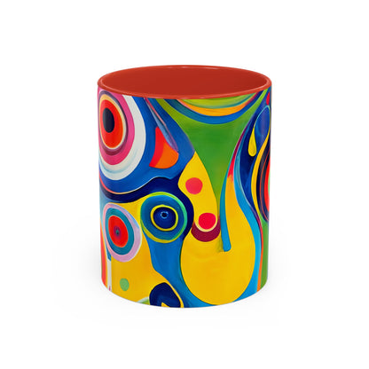 Vibrant Circles Modern Art Coffee Mug