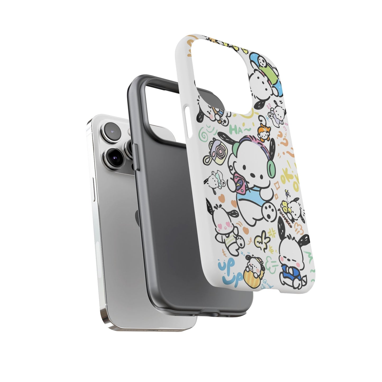 Cute Pochacco-Themed Durable Phone Case