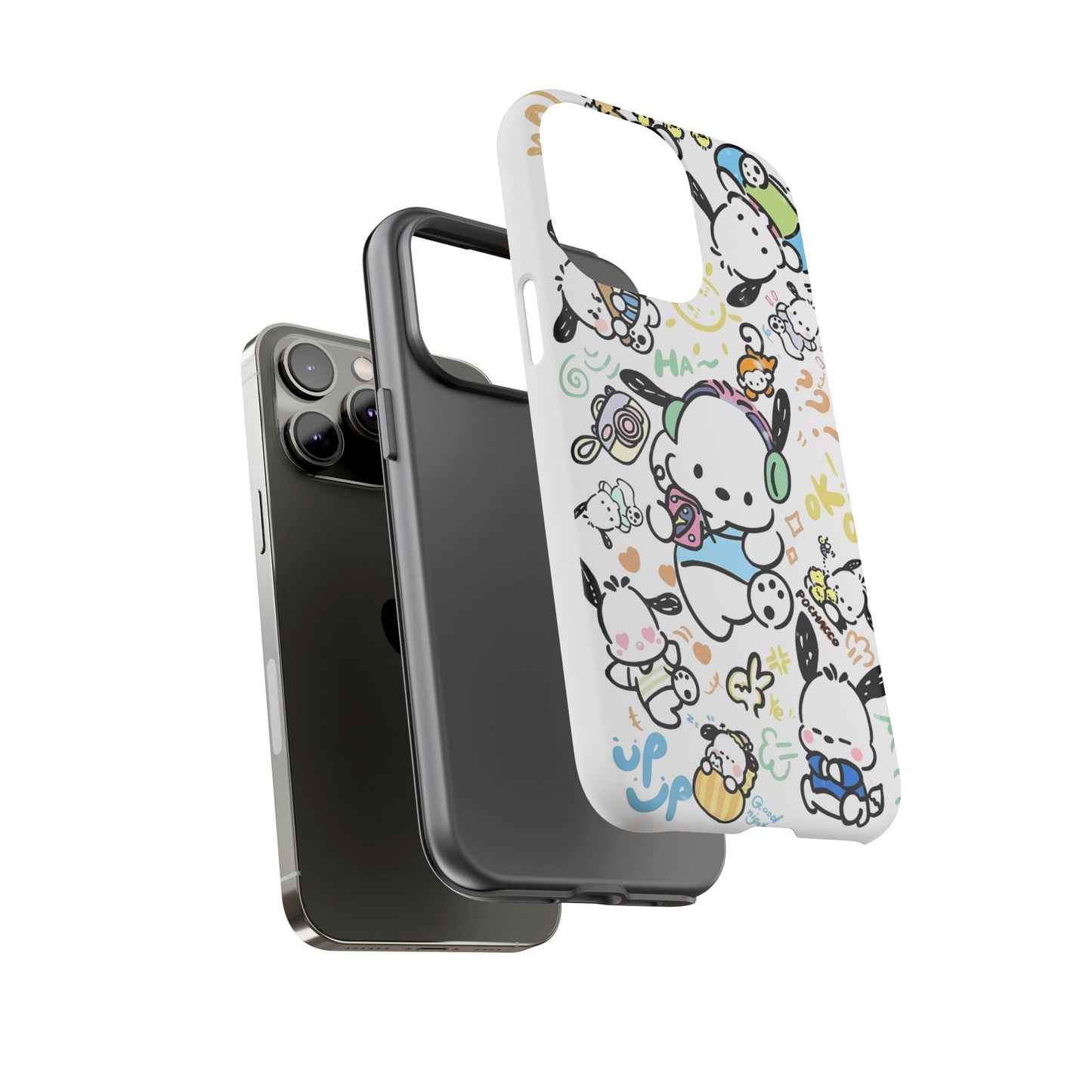 Cute Pochacco-Themed Durable Phone Case